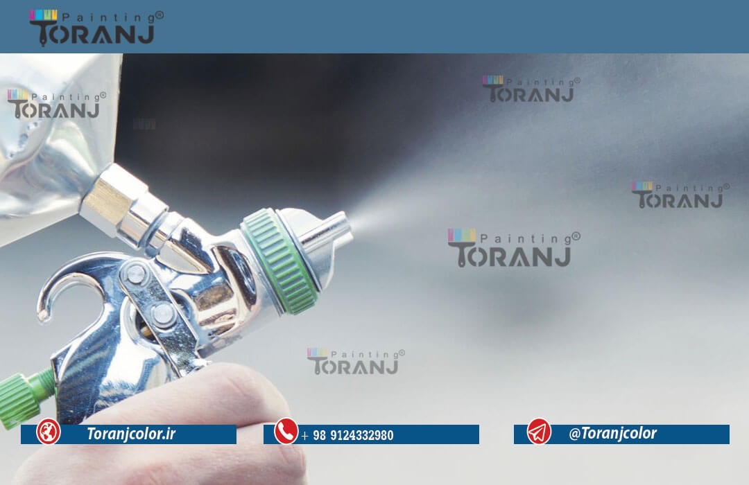 شماتیکی از رنگ پلی اورتان سفید رنگین بلاش
